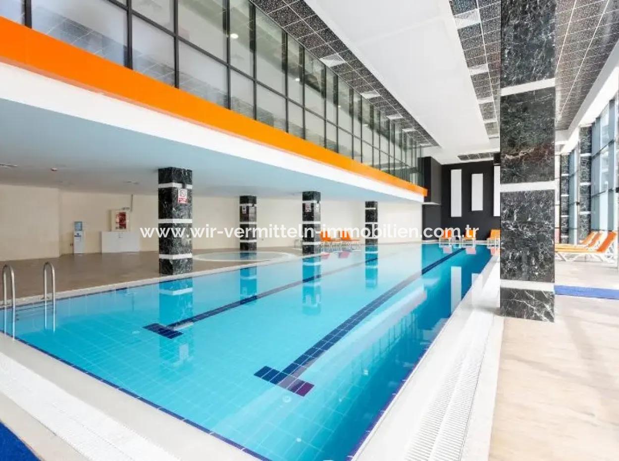 Leere, Luxuriöse Möblierte İncek Prestige 1+1 62 M² Wohnung Im 15. Stock Zum Verkauf