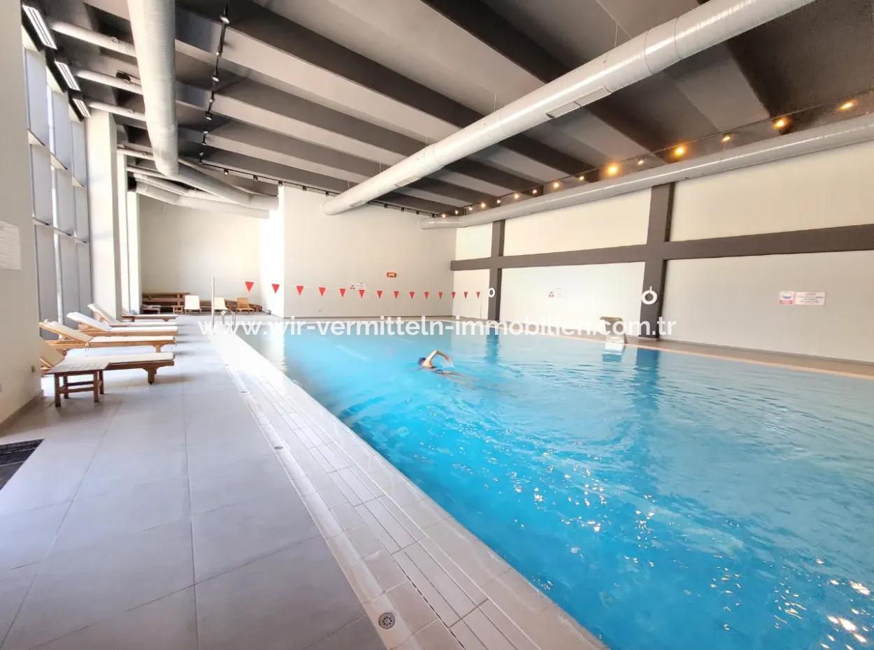 Beytepe İncek Bulvar Loft Zum Verkauf 1+1 46 M² Wohnung Mit Seeblick Im 9. Stock