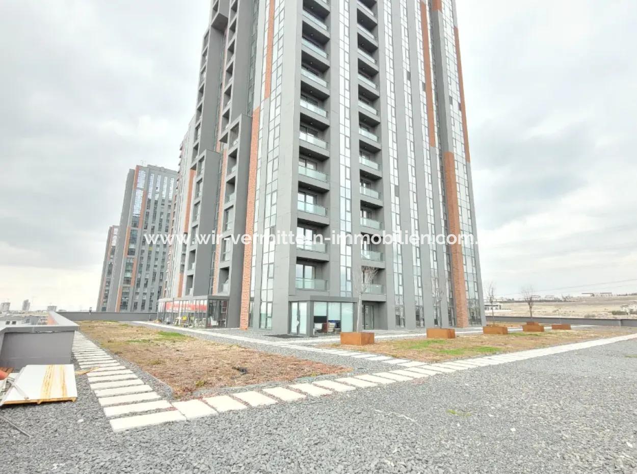 3+1 110 M² Wohnung Im 20. Stock Mit Blick Auf Den Boulevard Zum Verkauf Im Loft-Komplex Beytepe İncek Bulvar