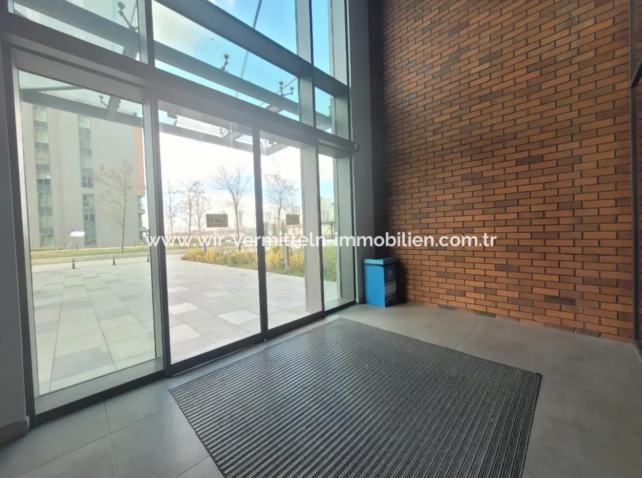 3+1 110 M² Wohnung Im 18. Stock Mit Blick Auf Den Boulevard Zum Verkauf Im Loft-Komplex Beytepe İncek Bulvar