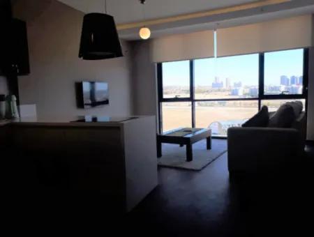 Leere, Luxuriöse Möblierte İncek Prestige 1+1 62 M² Wohnung Im 15. Stock Zum Verkauf