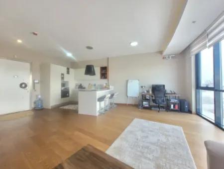 Frei Luxuriös Möbliert İncek Prestige Wohnung Im 18. Stock Zu Vermieten 1+1 62 M²