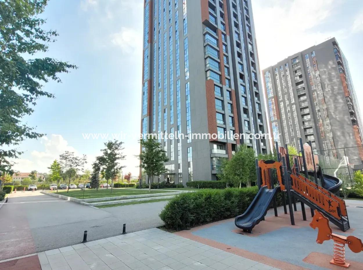 3+1 130 M² 23St Floor Park View South Front Apartment For Sale In Beytepe İncek Bulvar Loft Complex