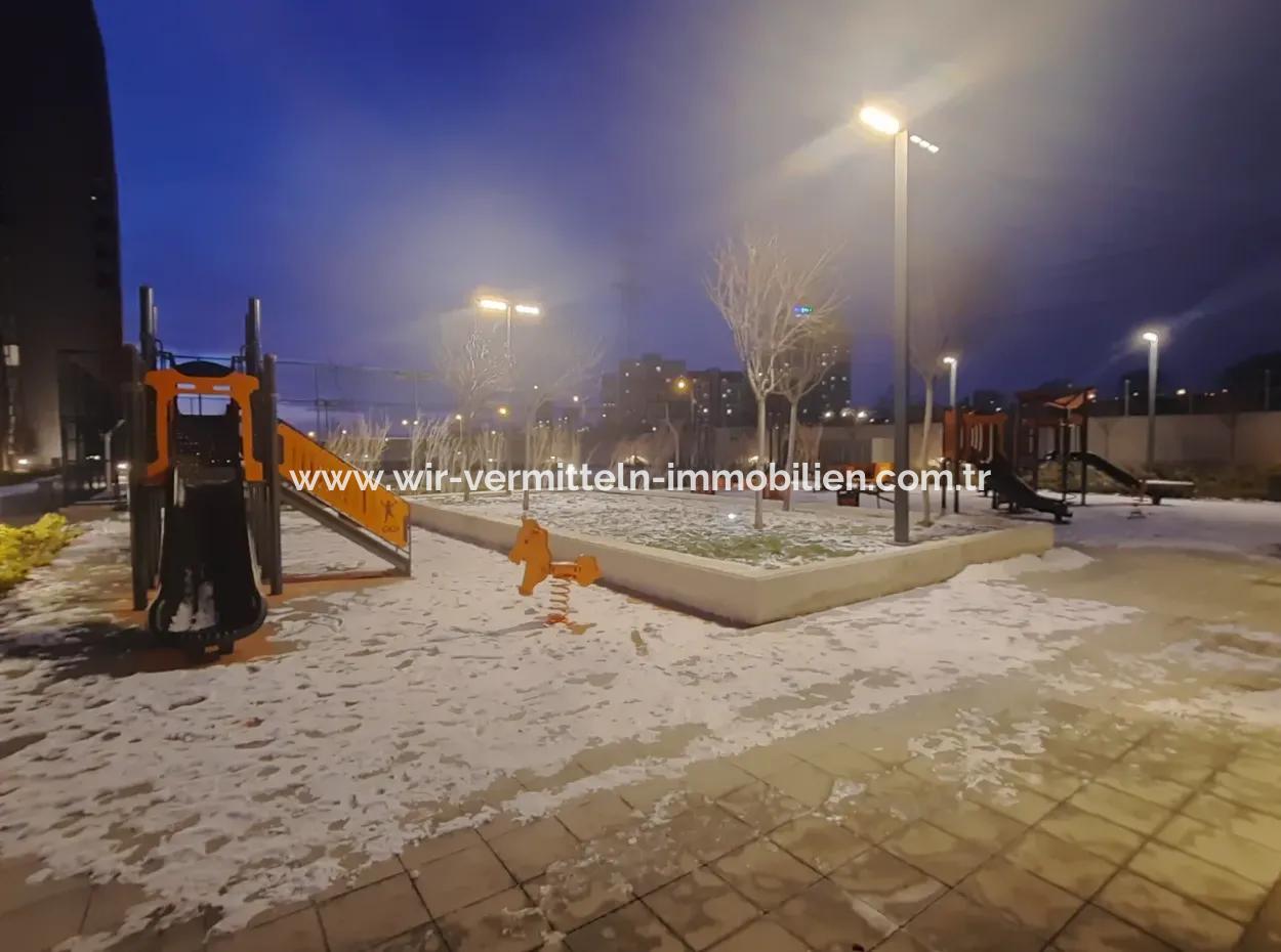 3+1 130 M² 23St Floor Park View South Front Apartment For Sale In Beytepe İncek Bulvar Loft Complex