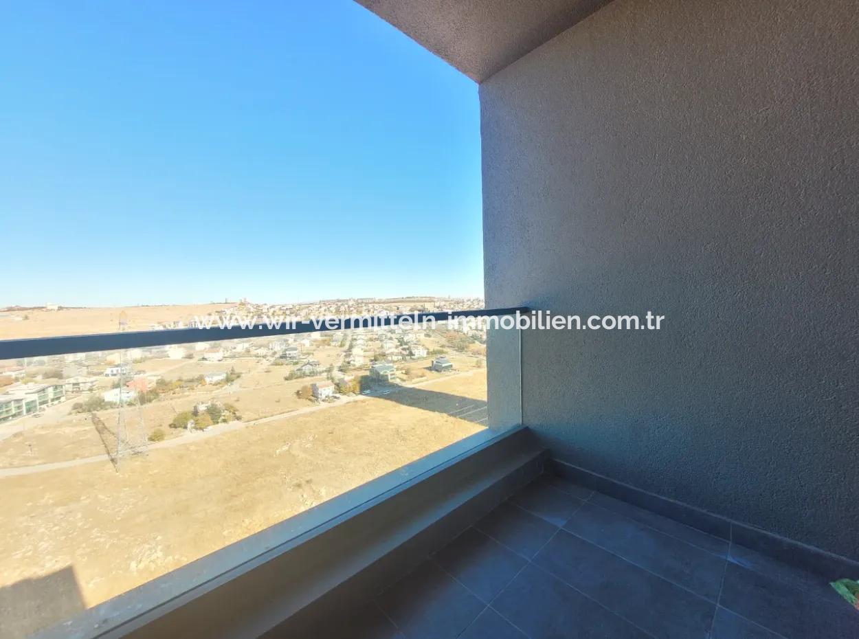3+1 110M² 19Th Floor Boulevard View Apartment For Rent In Beytepe İncek Boulevard Loft Complex