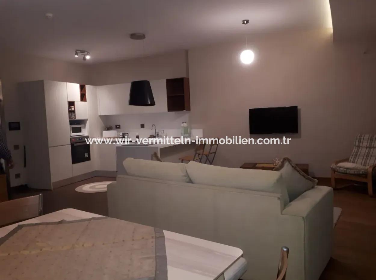 Empty Luxury Furnished İncek Prestige 1+1 62 M² 15Th Floor Apartment For Sale
