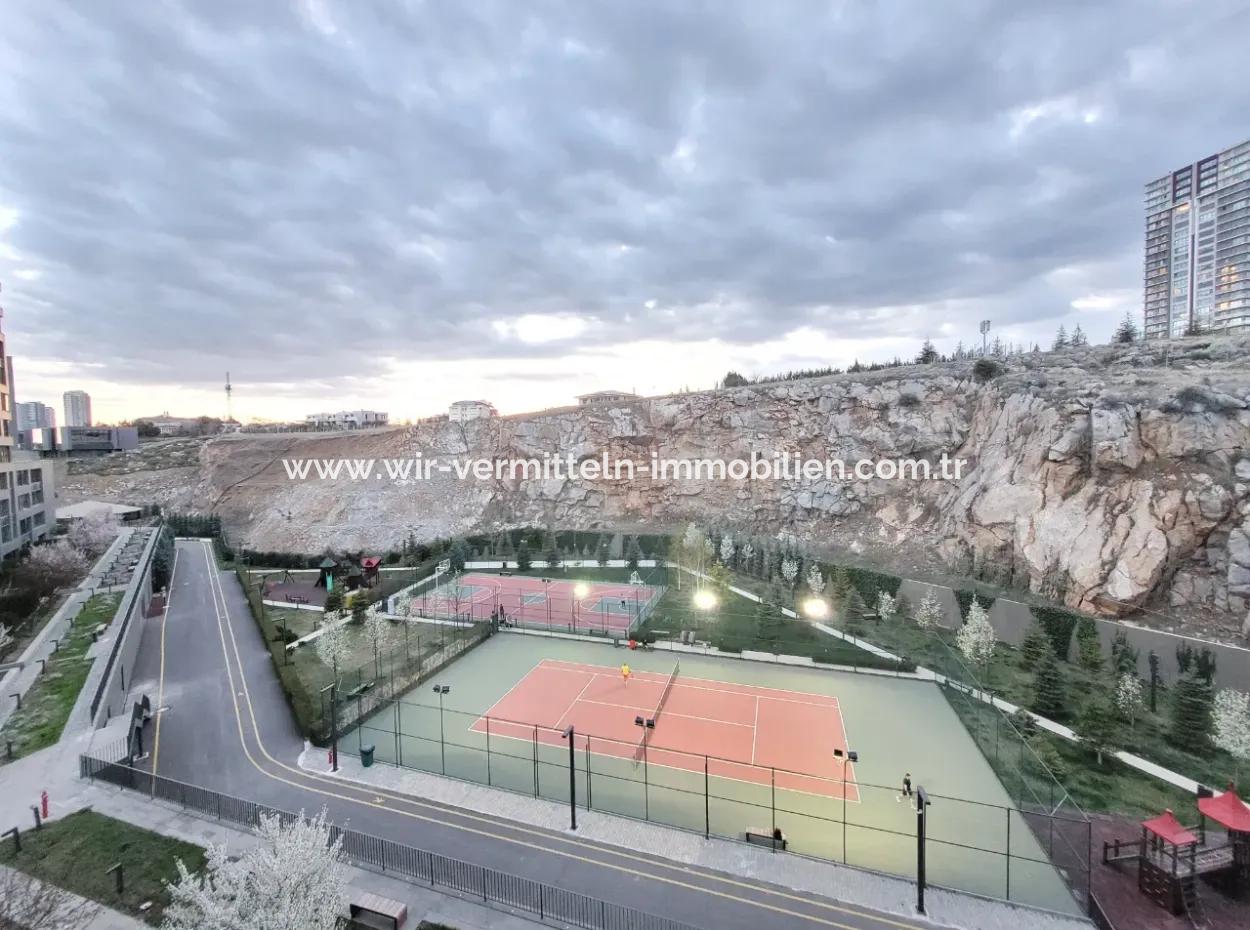 İncek Loft For Sale 1+1 City View 8Th Floor Apartment