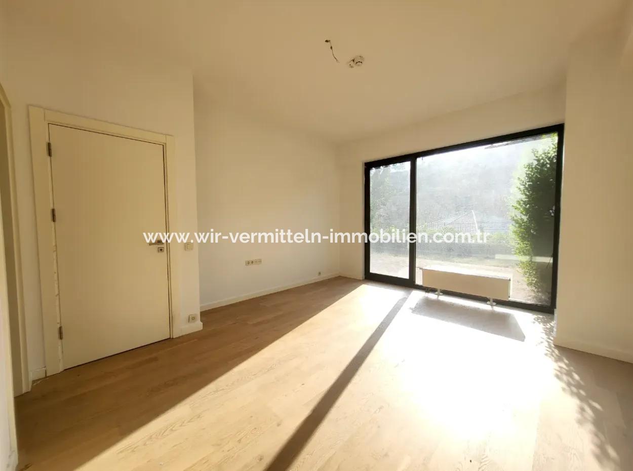 İncek Loft Suitable For Credit For Sale 2,5+1 Ground Floor Flat With Landscape View 2 Gardens