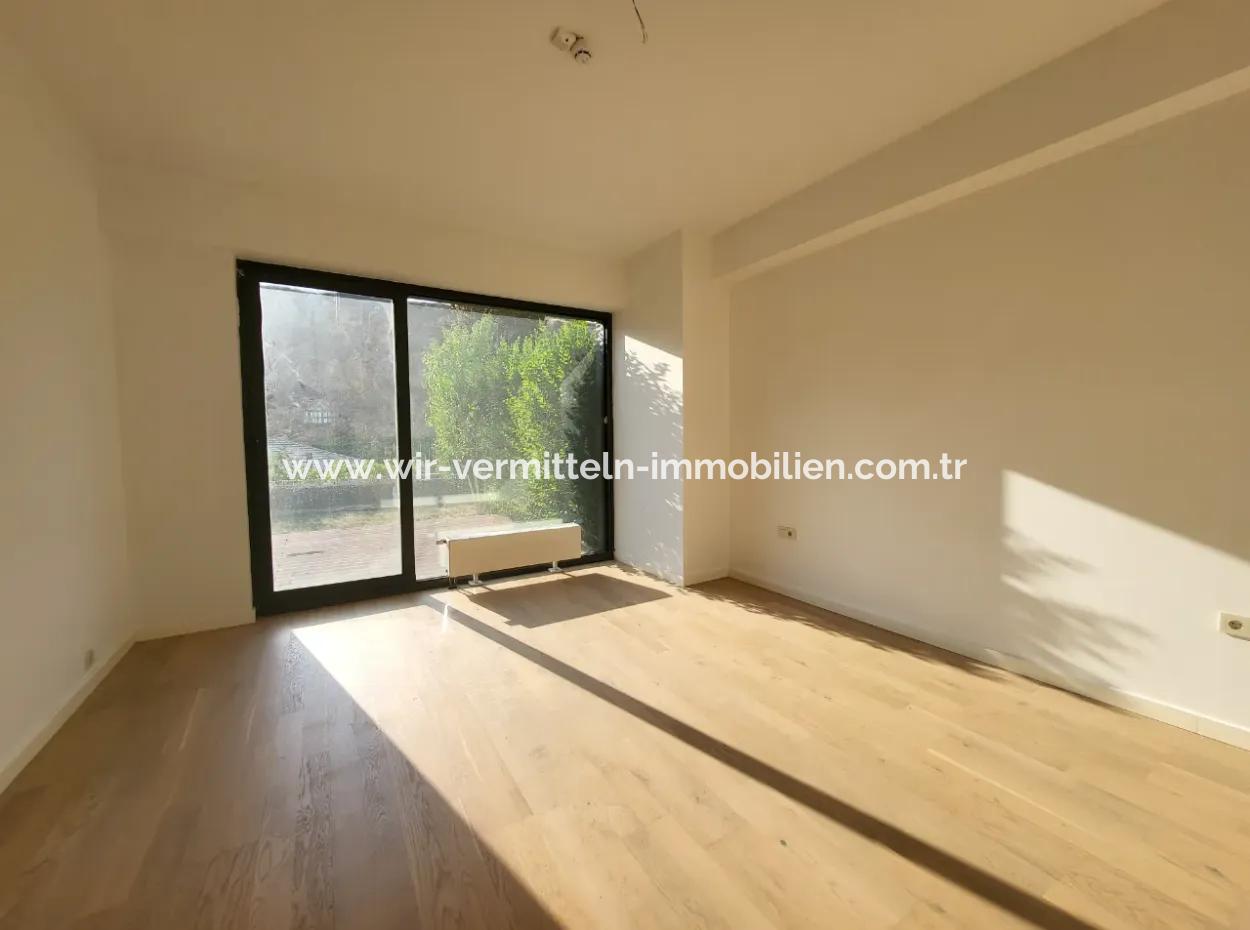 İncek Loft Suitable For Credit For Sale 2,5+1 Ground Floor Flat With Landscape View 2 Gardens