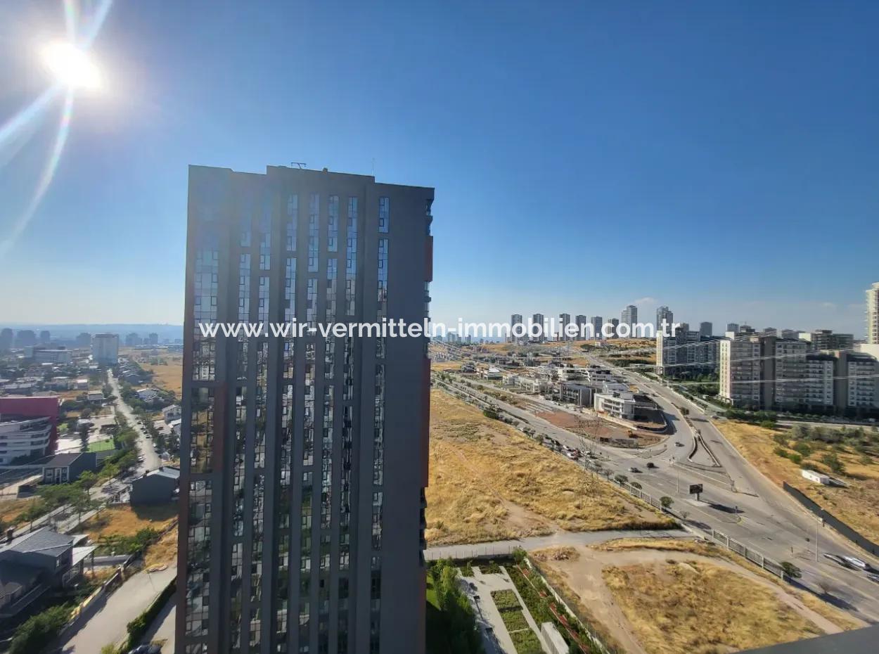 For Rent Beytepe İncek Bulvar Loft For Sale 1+1 45 M² 18Th Floor Flat