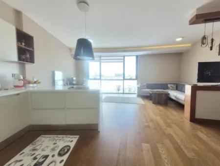 Vacant Luxury Furnished İncek Prestige  18Th Floor Apartment For Rent 1+1 62 M²