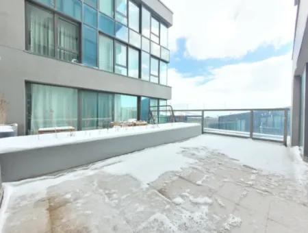 Boş İncek Loft Satılık Teraslı  3+1 110 M² Mogan Manzaralı Daire