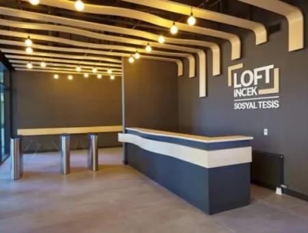 Boş İncek Loft Kiralık  1+1 Göl Manzaralı 11.Kat Daire